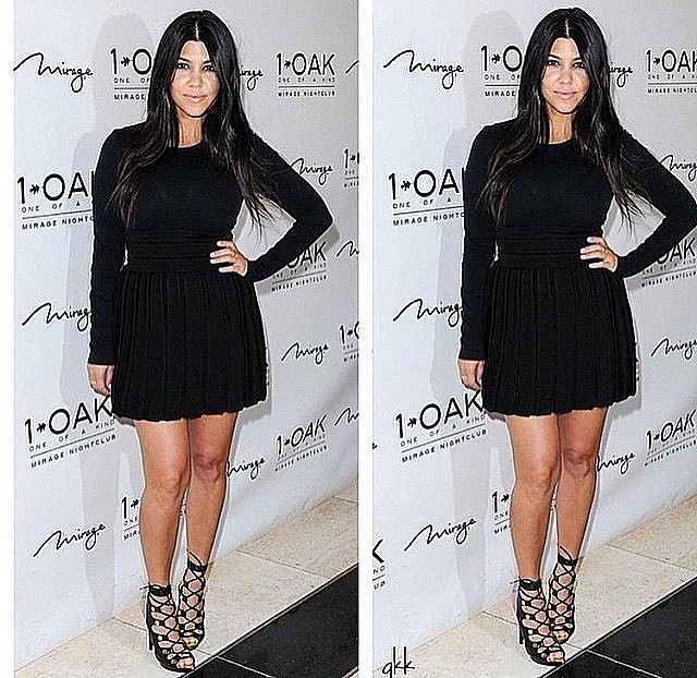 קורטני קרדשיאן שואבת בפומבי