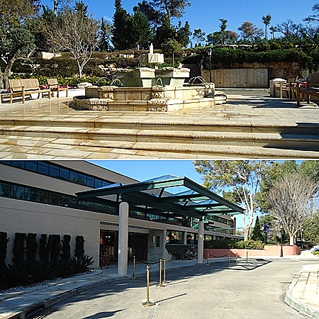 כניסת המלון אשר נשרה ונבנתה מחדש. פתיחה מחודשת לאחר השריפה הגדולה בכרמל