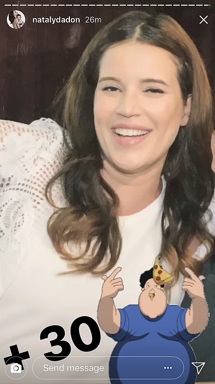 נטלי דדון פלוס 30 קילו( סטורי אינסטגרם)