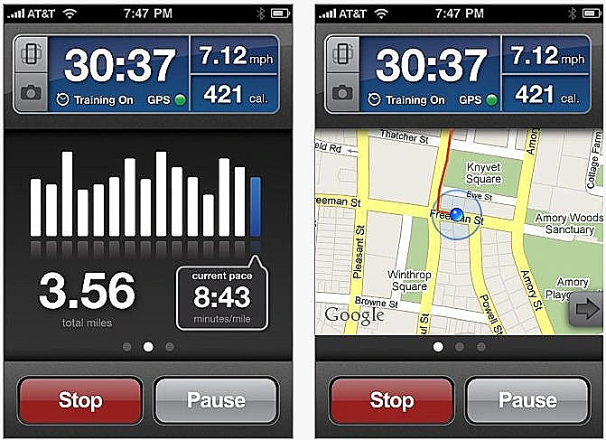 אפליקציית כושר Run keeper