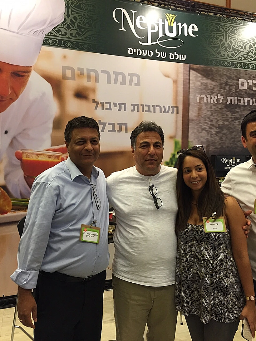 קרן גרשון, השף חיים כהן ויונתן גרשון הבעלים של חברת נפטון מוצרי מזון