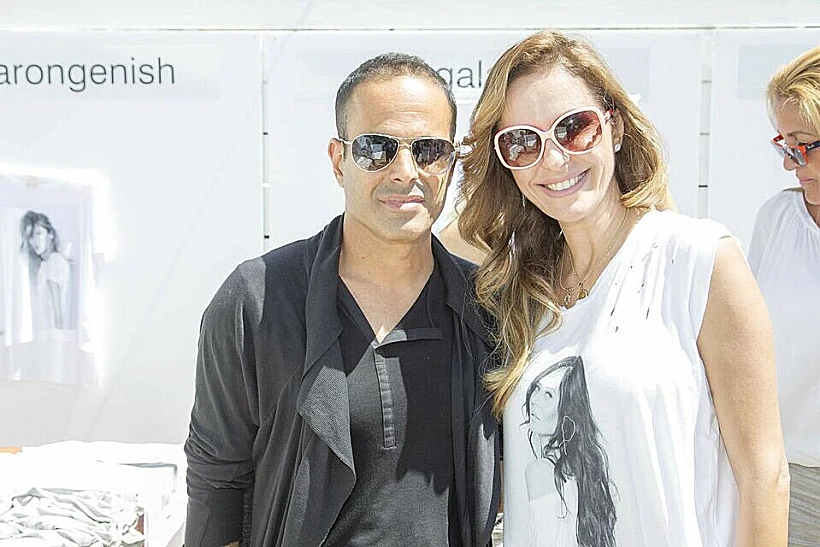 לימור חן ובעלה. נותני החסות