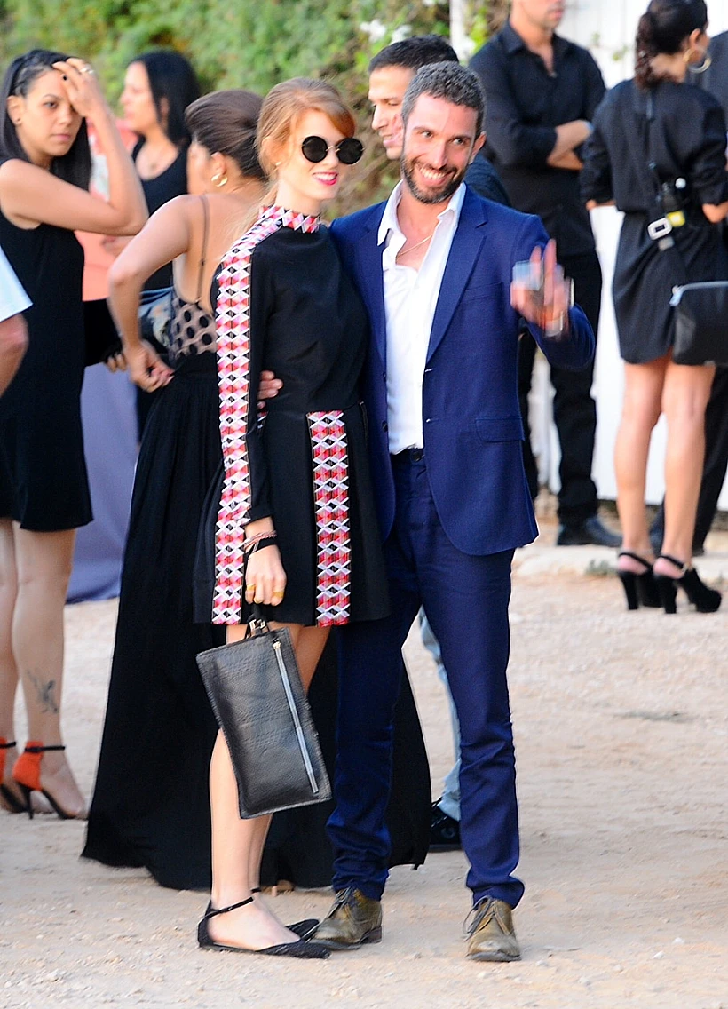 יובל שרף ושלומי שבן בחתונה של נינט טייב ויוסי מזרחי