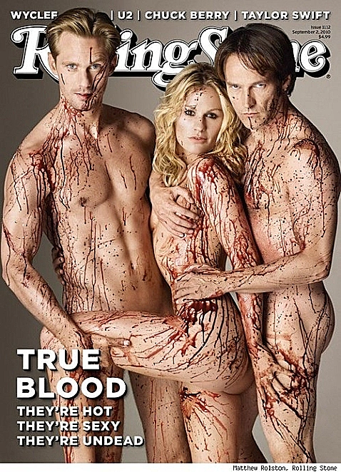 אנה פאקווין, סטיבן מוייר ואלכסנדר סקארסגארד על שער ה