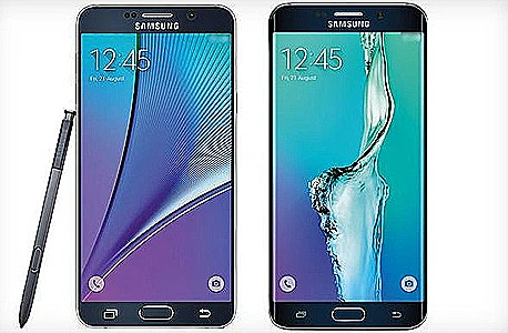 מימין: גלקסי S6 Edge Plus, נוט 5