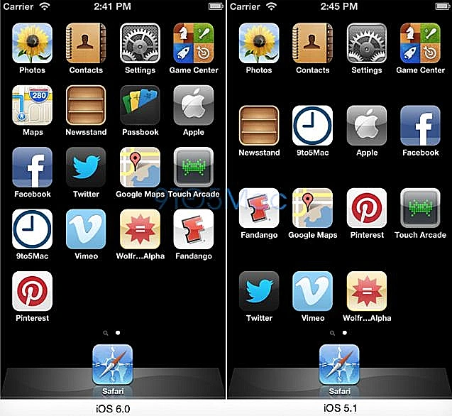 iOS 6 שורה נוספת של אפליקציות
