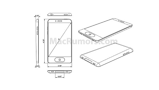 שרטוט אייפון חמש