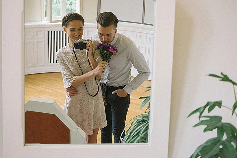 הצלמת שצילמה לעצמה את יום חתונתה