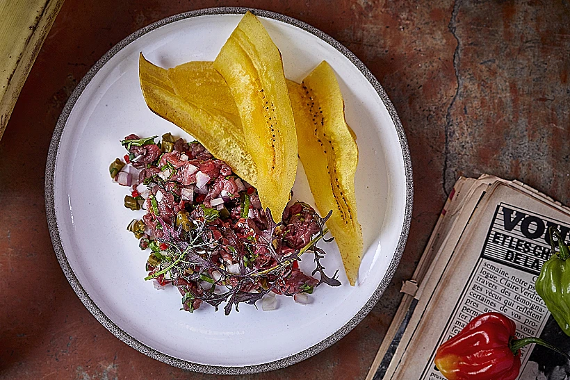 טעמים עזיםשלא מתחנפים לחך. טרטר טלה וקקטוס בפאן קון מנטקה