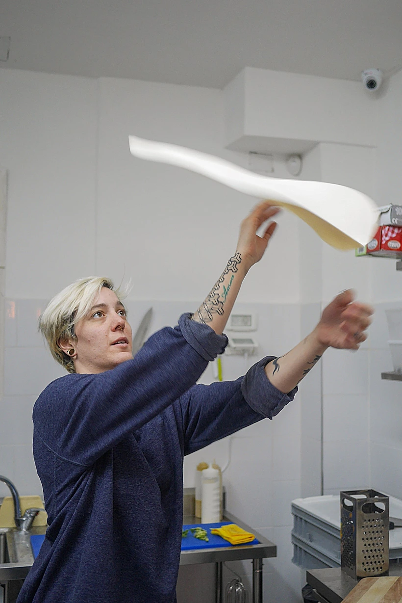 פיצה טבעונית, בריסטה פיצה