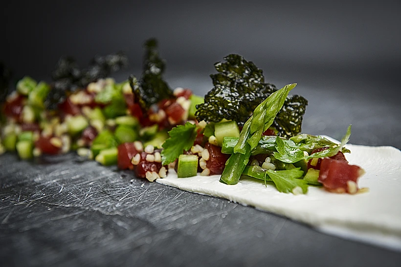 טרטר טונה, מסעדת רוף-טופ