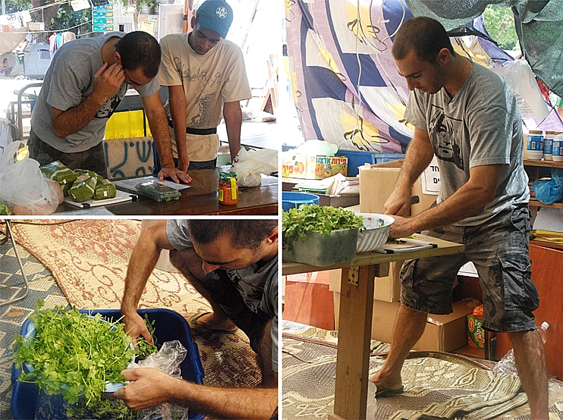 מחאת האוהלים - צילומי אוכל