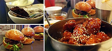 כנפיים, המבורגר וסופלה שוקולד - פאב המנקיס