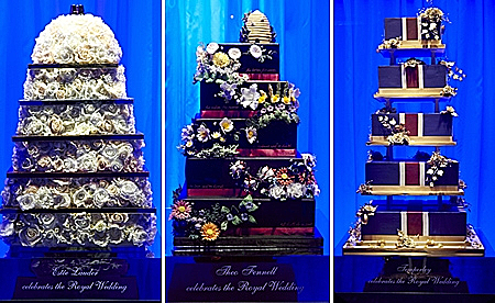 תערוכת עוגות חתונה בהשראת החתונה של וויליאם ודייט. הרודס - אנגליה