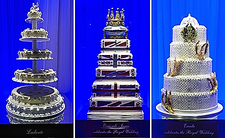 תערוכת עוגות חתונה בהשראת החתונה של וויליאם ודייט. הרודס - אנגליה