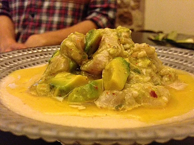 מרק צנובר קפוא עם טרטר בדלאל