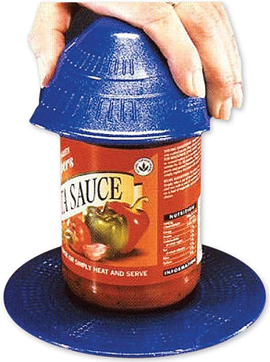 פותחן לקופסאות עם מכסים מתברגים וצנצנות