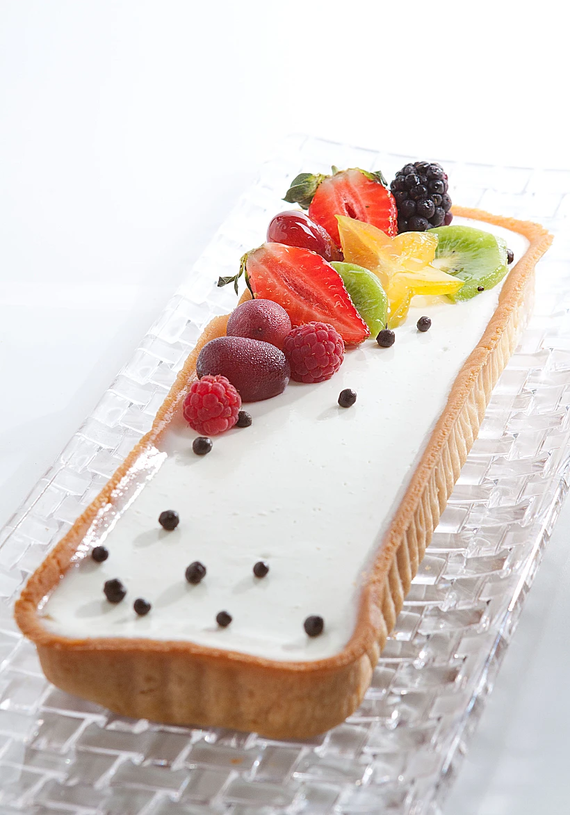 פס גבינה עם פירות של לחמים