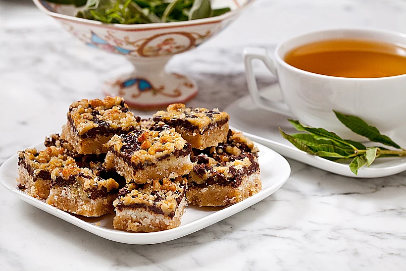 ריבועי שוקולד וקוקוס