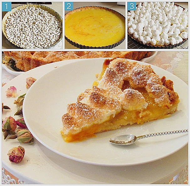 פאי לימון ותפוז עם מרנג