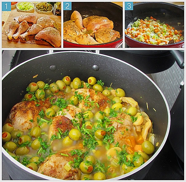 עוף עם זיתים