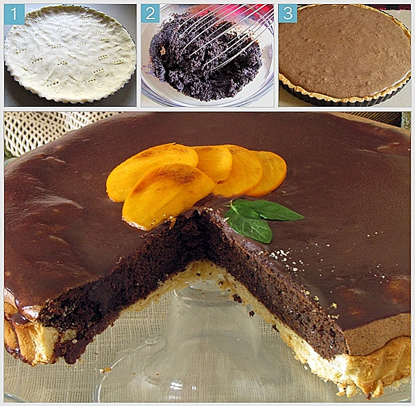 טארט פרג ושוקולד