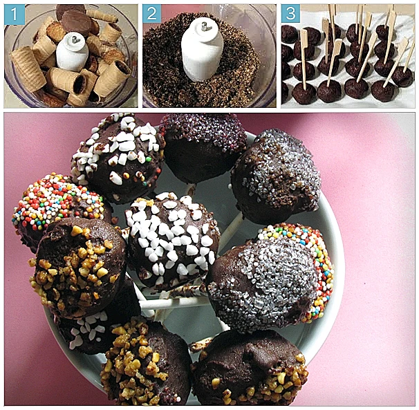 כדורי שוקולד בציפוי שוקולד וסוכריות