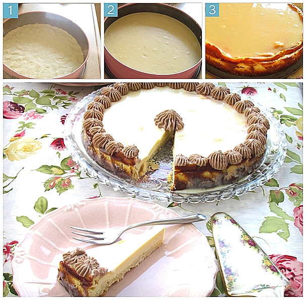 עוגת גבינה ושוקולד לבן