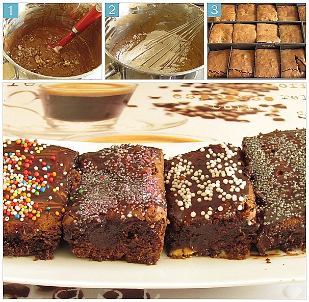 בראוניז עם שלל ציפויים