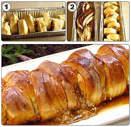 עוגת שמרים במילוי חלבה ונוטלה