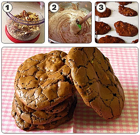 עוגיות שוקולד סדוקות