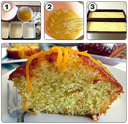 עוגת סולת  וקוקוס בסירופ דבש