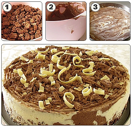 עוגת גבינה ושוקולד