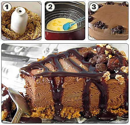 עוגת מוס שוקולד