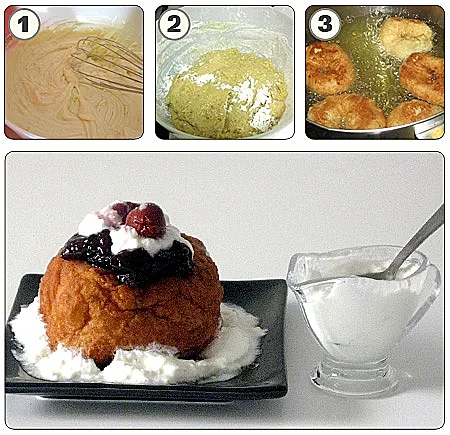 פפאנש רומני עם שמנת וריבה