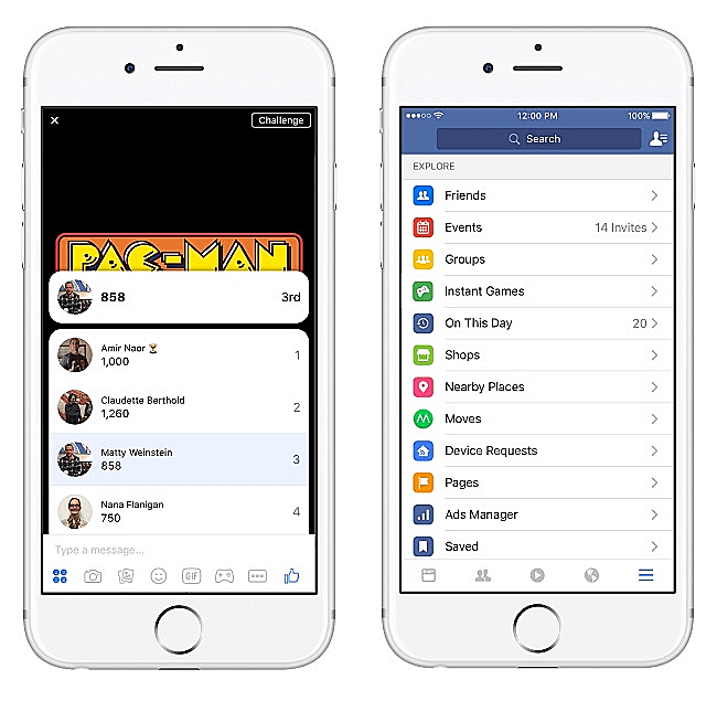 פייסבוק Instant Games