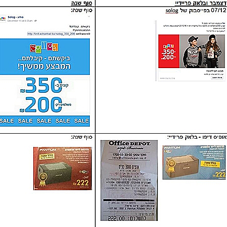 מימין: מבצעי נובמבר משמאל, מבצע סוך השנה