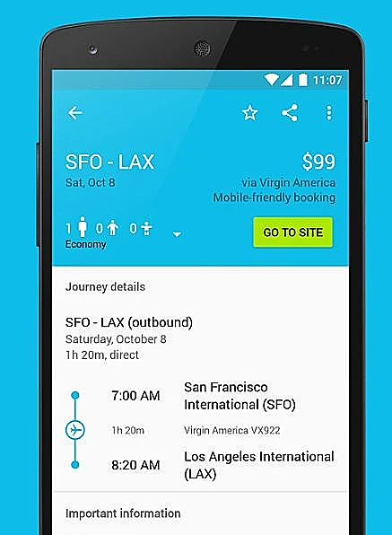 skyscanner, אפליקציה