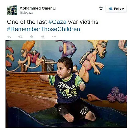 התעמולה הפלסטינאית מציגה: עלילות דם על גבו של פעוט