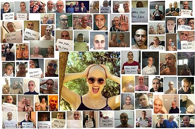 שכב שלמה גילחה ראשה לאות הזדהות