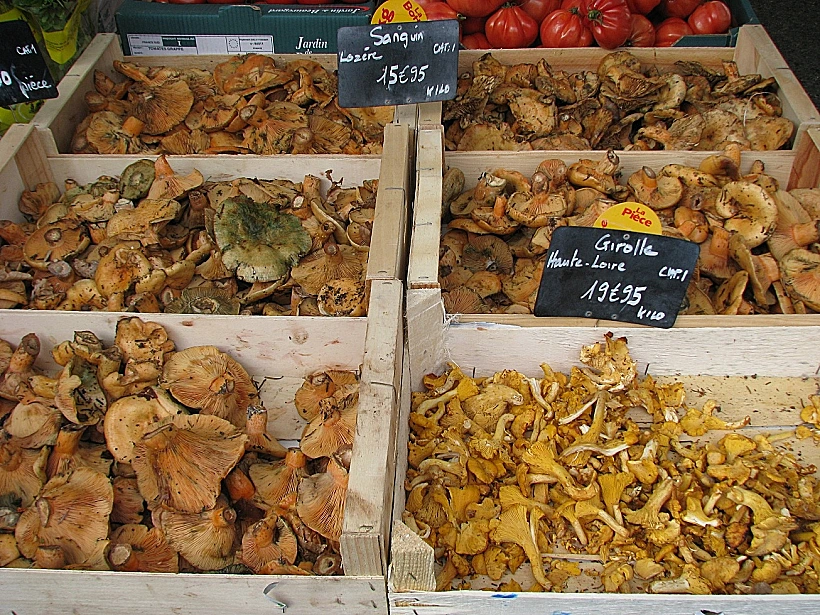 פריות, בכל מיני צורות, בשוק של איל סור לה סורג לכתבת טיול בפרובאנס