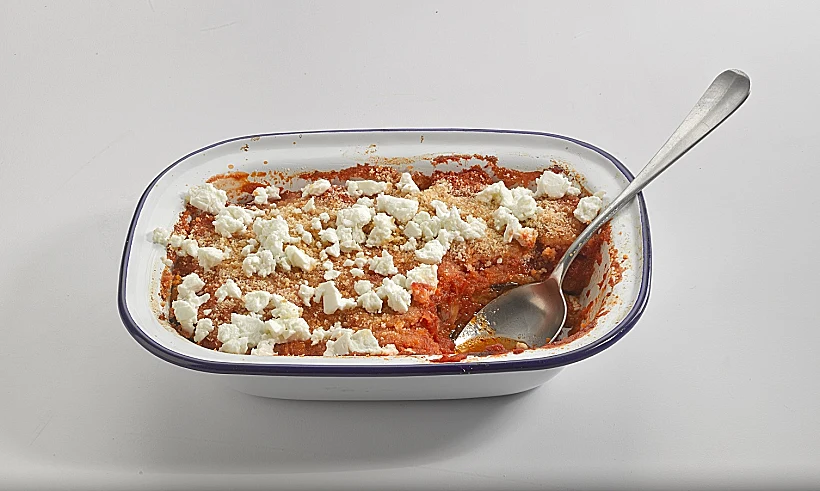 מאפה חצילים וגבינות