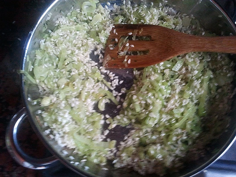 ריזוטו אפונה ופול לכתבה בעולם היין תמונה על כל הרוחב