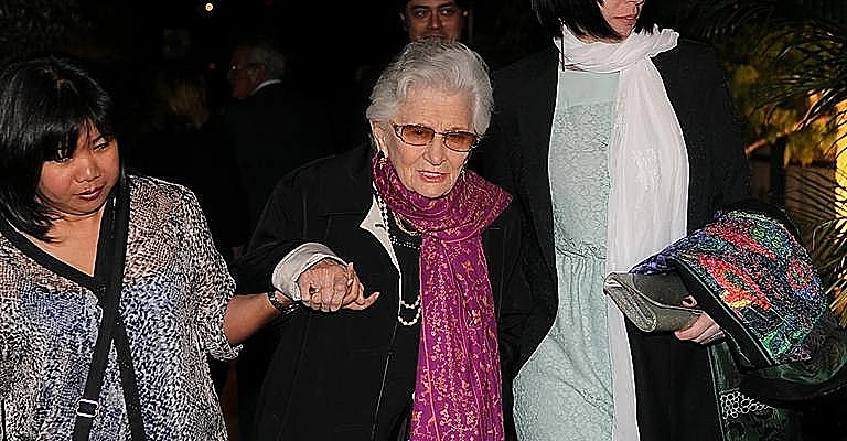 רות דיין בחתונתו של ליאור דיין בשנת 2012