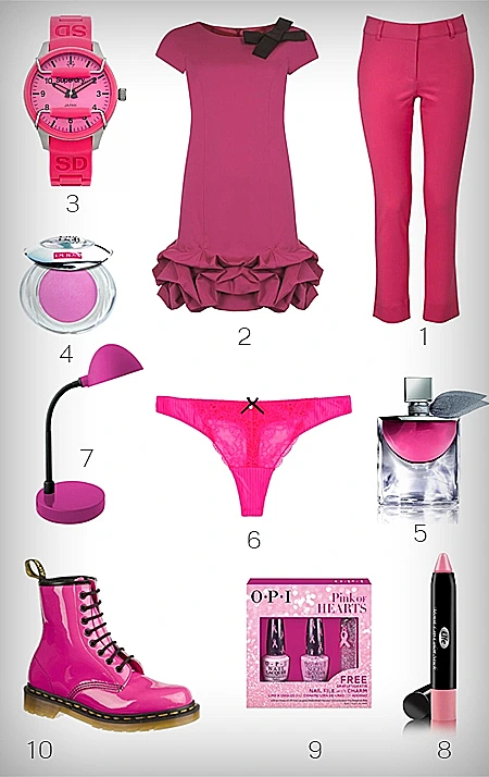 פריטים ורודים