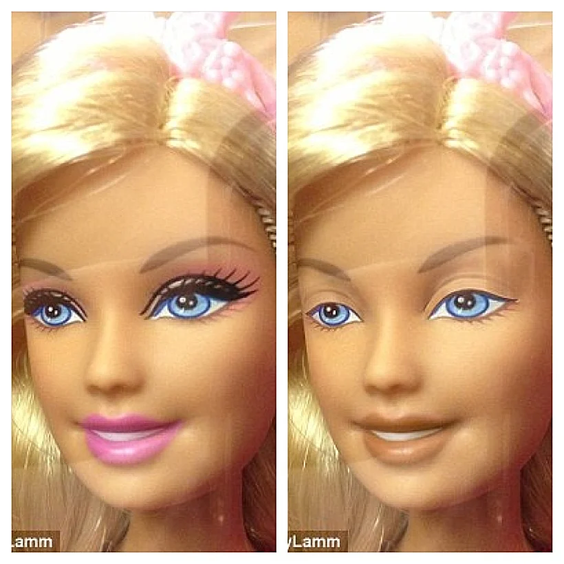 ברבי ללא איפור