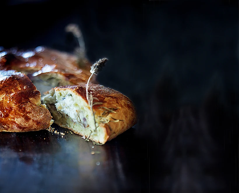 עוגת גבינת עיזים וערמונים