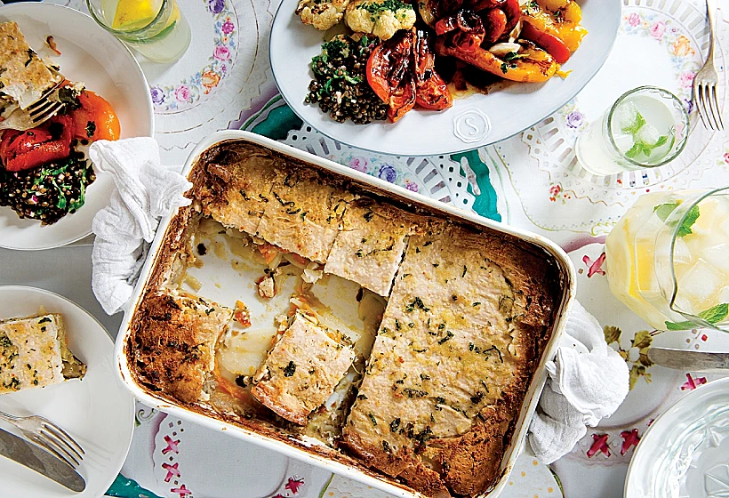 מתכון לגראטן ירקות וטופו