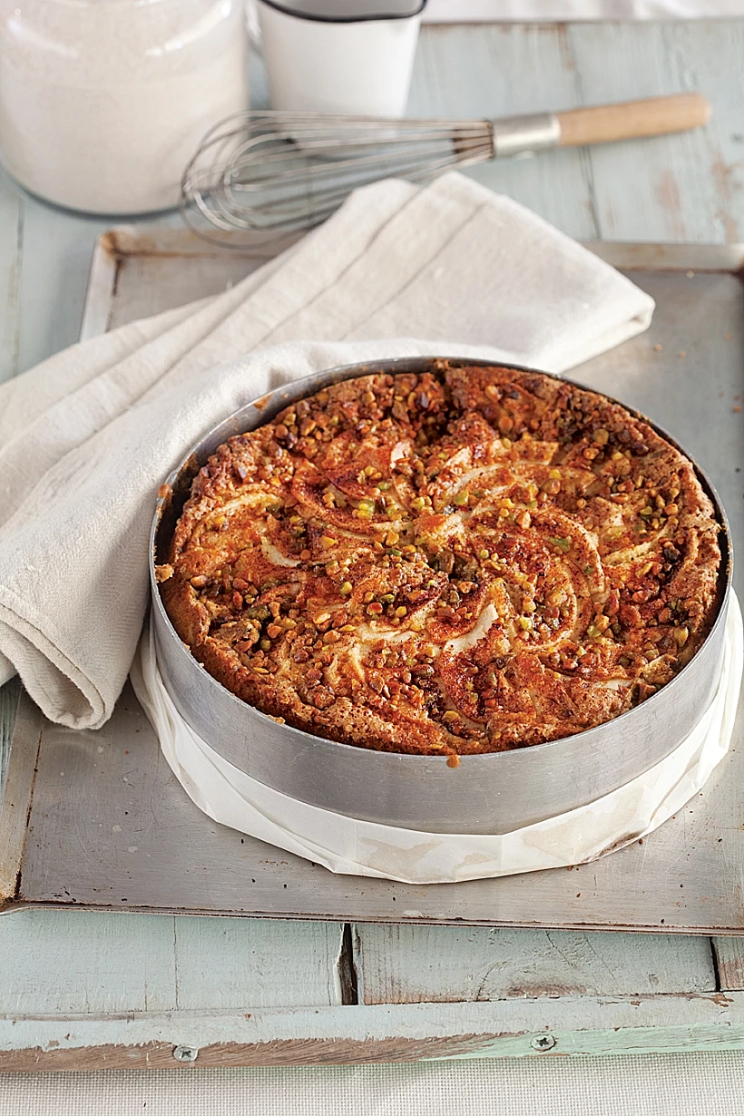 עוגת תפוחים וקינמון