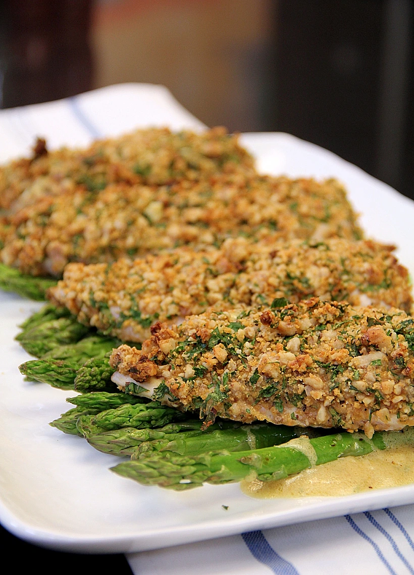 חזה עוף בציפוי אגוזים